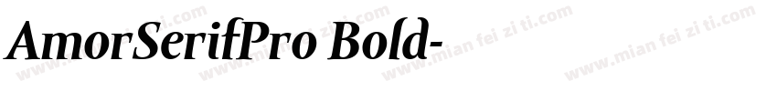 AmorSerifPro Bold字体转换